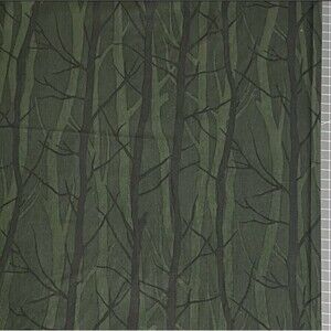 2 Remnants OOP A WALK IN THE FALL Fabric RJR  Autumn Tree Silhouette Forest 2007